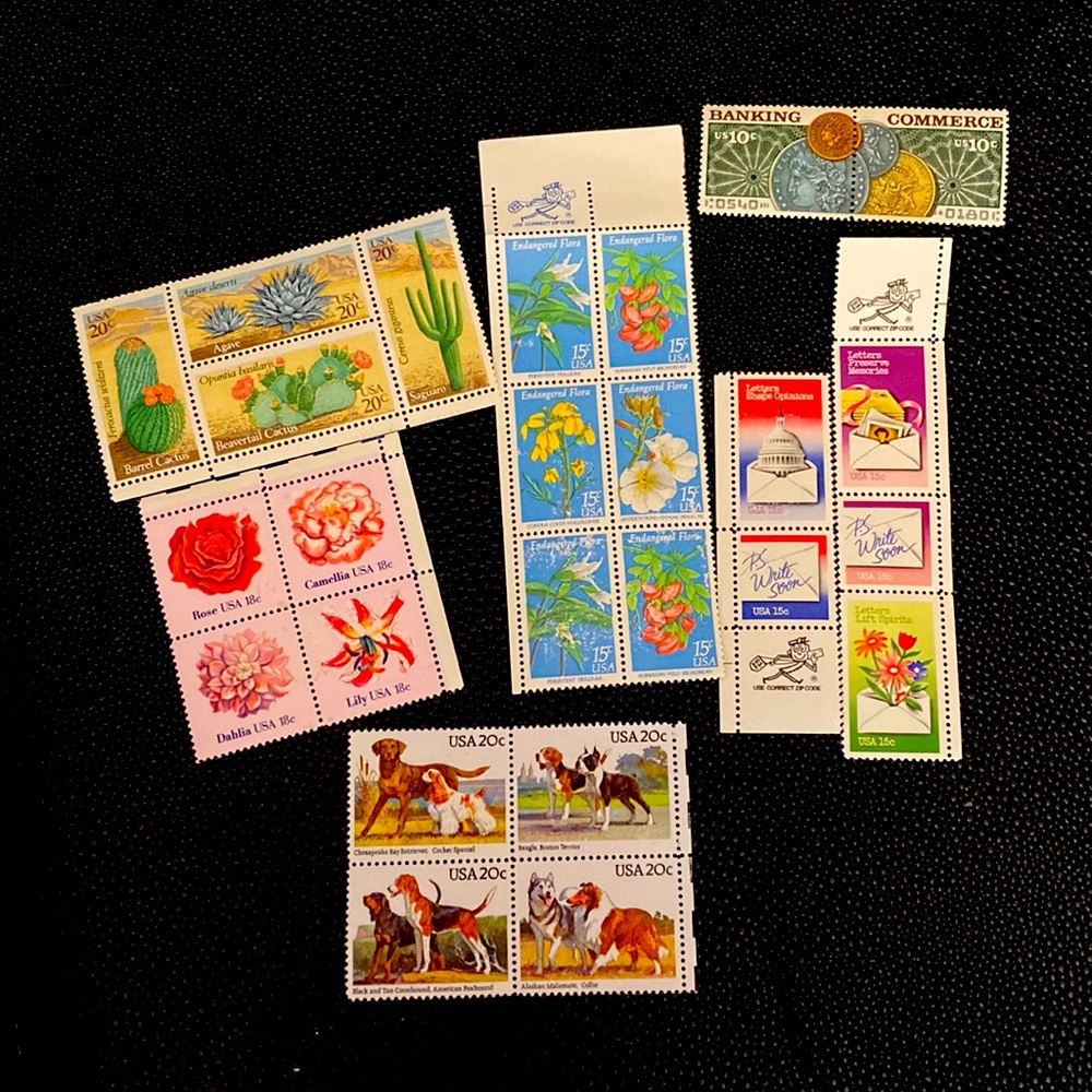 Vintage US Postage Stamps Uncirculated Various Commemorative